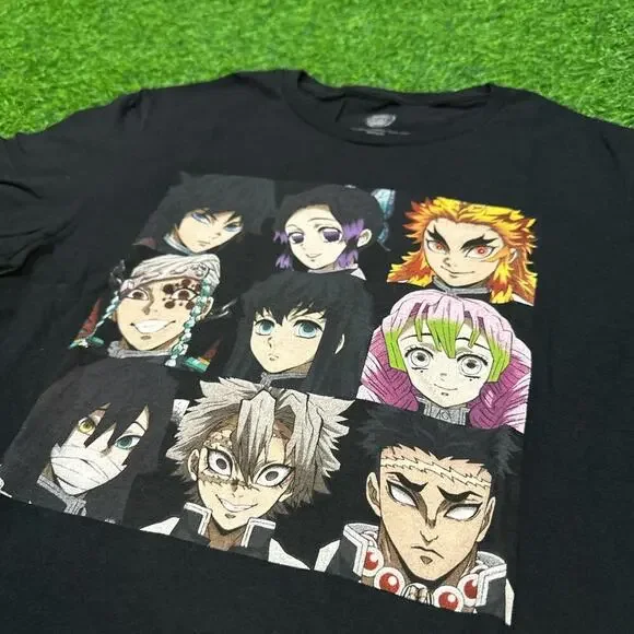 Demon Slayer character faces graphic tee - Picture 2 of 4